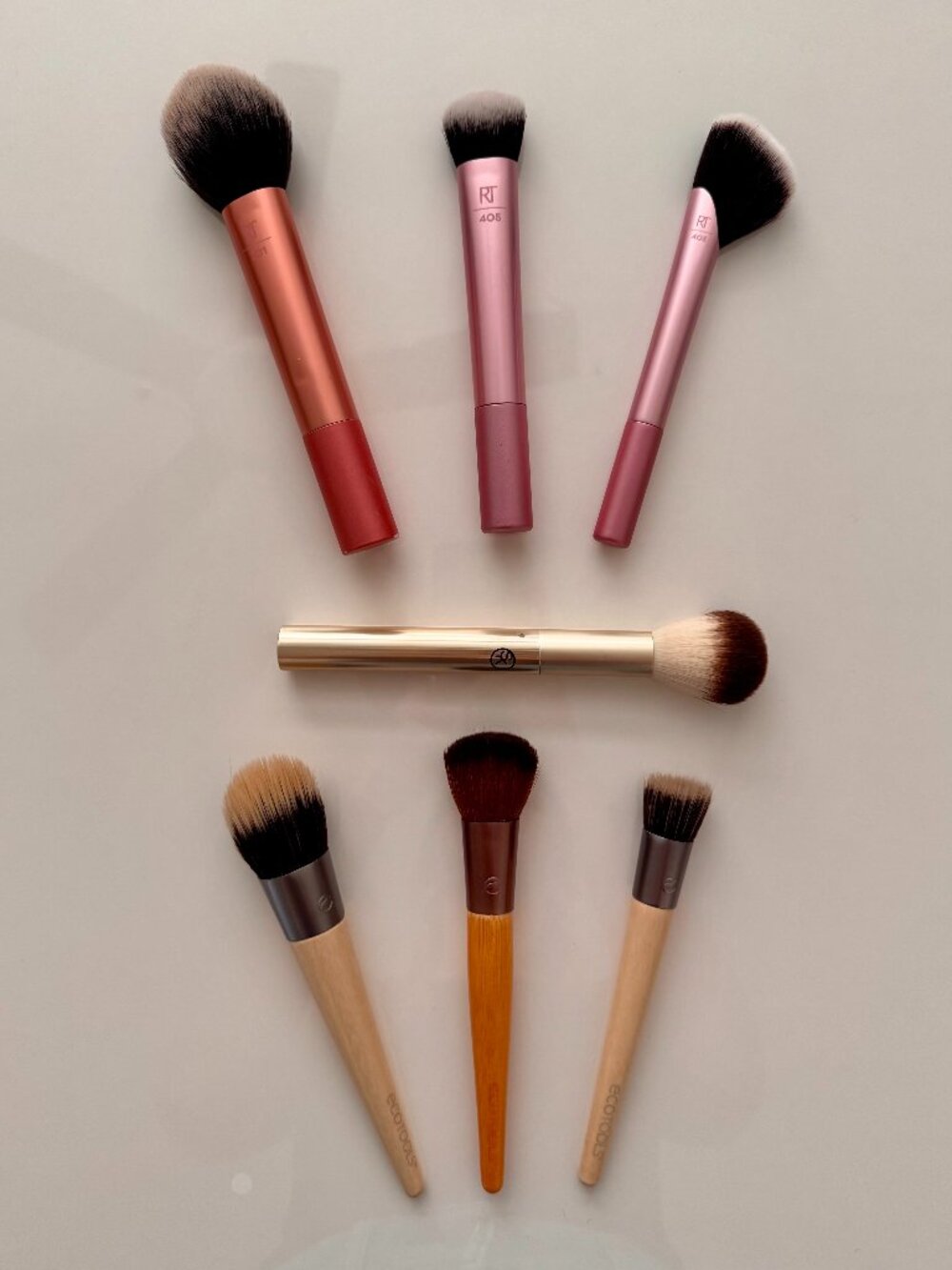 7-Piece Makeup Brush Lot Real Techniques EcoTools Sonia Kashuk